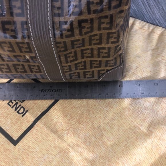 💥SOLD💥🌺Restored Authentic Fendi Monogram Boston Satchel🌺 - Picture 6 of 14